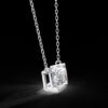 Elegant Radiant Cut Diamond Solitaire Pendant Made In 18 / 14 / 10 KT Gold Embellished With Certified Lab Diamonds For The Birthday Gift