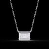 Elegant Radiant Cut Diamond Solitaire Pendant Made In 18 / 14 / 10 KT Gold Embellished With Certified Lab Diamonds For The Birthday Gift