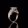 Luxury Princess Diamond Unisex Ring Made In 18/14/10 KT Gold Embellished With Certified Lab Diamonds For The Wedding And Anniversary Gift