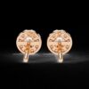 Elegant Diamond Stud Earrings Made in 18 / 14 / 10 KT Gold Embellished With Certified Lab Diamonds For The Birthday And Anniversary Gift