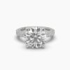 Glamorous Bridal Engagement Ring Made In 18 / 14 / 10 KT Gold Embellished With Certified Lab Diamonds For The Engagement And Wedding Gift