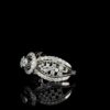 Iced Out Unisex Hip Hop Ring Made In 18 / 14 / 10 KT Gold Embellished With Shinny Moissanite Diamonds For The Birthday And Anniversary Gift