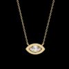 Marquise Eye Elegance Beautiful Pendant Made In 18 / 14 / 10 KT Gold Studded With Certified Lab Diamonds For The Birthday And Wedding Gift