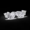 Elegant Marquise and Cluster Diamond Stud Earrings Made In 18 / 14 / 10 KT Gold Embellished With Certified Lab Diamond For The Birthday Gift