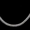 Iced Out Unisex V-Link Cuban Chain Made In 925 Sterling Silver Embellished With Shinny Moissanite Diamonds For The Birthday Gift