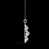 Elegant 3-Stone Round Diamond Pendant Made In 18 / 14 / 10 KT Gold Studded With Certified Lab Diamonds For The Birthday And Anniversary Gift