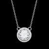 Classic 2 CT Solitaire Round Diamond Pendant Made In 18 / 14 / 10 KT Gold Studded With Certified Lab Diamonds For The Birthday Gift For Her