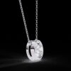 Classic 2 CT Solitaire Round Diamond Pendant Made In 18 / 14 / 10 KT Gold Studded With Certified Lab Diamonds For The Birthday Gift For Her