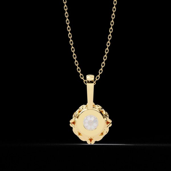 Timeless Elegance Classic Round Cut Diamond Pendant Made In 18 / 14 / 10 KT Gold Studded With Certified Lab Diamonds For The Birthday Gift