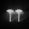 Emerald-Cut Diamond Halo Stud Earrings Made In 18 / 14 / 10 KT Gold Studded With Certified Lab Diamond For The Birthday And Anniversary Gift