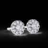 Elegant Diamond Stud Earrings Made in 18 / 14 / 10 KT Gold Embellished With Certified Lab Diamonds For The Birthday And Anniversary Gift