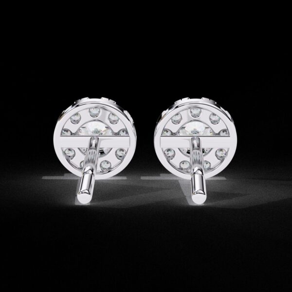Elegant Diamond Stud Earrings Made in 18 / 14 / 10 KT Gold Embellished With Certified Lab Diamonds For The Birthday And Anniversary Gift