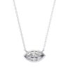 Marquise Eye Elegance Beautiful Pendant Made In 18 / 14 / 10 KT Gold Studded With Certified Lab Diamonds For The Birthday And Wedding Gift