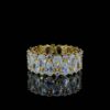 Luminous Charm Pear Diamond Ring Made In 18 / 14 / 10KT Gold Embellished With Shinny Moissanite Diamond For The Wedding And Anniversary Gift