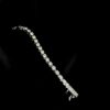 Iced Out Round Diamond Bracelet Made In 10 KT Gold Embellished With Shinny Moissanite Diamonds For The Anniversary And Wedding Gift