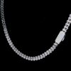Iced Out Unisex V-Link Cuban Chain Made In 925 Sterling Silver Embellished With Shinny Moissanite Diamonds For The Birthday Gift