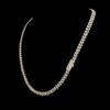 Iced Out Unisex V-Link Cuban Chain Made In 925 Sterling Silver Embellished With Shinny Moissanite Diamonds For The Birthday Gift