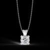 Elegant Solitaire Diamond Pendant Made In 18 / 14 / 10 KT Gold Embellished With Certified Lab Diamonds For The Anniversary And Wedding Gift