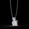 Elegant Solitaire Diamond Pendant Made In 18 / 14 / 10 KT Gold Embellished With Certified Lab Diamonds For The Anniversary And Wedding Gift