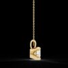 Elegant Solitaire Diamond Pendant Made In 18 / 14 / 10 KT Gold Embellished With Certified Lab Diamonds For The Anniversary And Wedding Gift