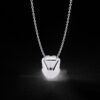 Elegant Solitaire Diamond Pendant Made In 18 / 14 / 10 KT Gold Embellished With Certified Lab Diamonds For The Anniversary And Wedding Gift