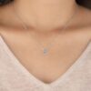 Elegant Solitaire Diamond Pendant Made In 18 / 14 / 10 KT Gold Embellished With Certified Lab Diamonds For The Anniversary And Wedding Gift