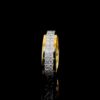 Beautiful Channel Setting Princess Cut Eternity Band Made In 18/14/10 KT Gold Studded With Certified Lab Diamonds For The Anniversary Gift