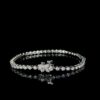 Luxury Round Lab Diamond Bracelet Made In 18 / 14 / 10 KT Gold Embellished With Certified Diamonds For The Birthday And Anniversary Gift