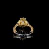Luxury Oval Cut Diamond Cluster Iced Out Ring Made In 18/14/10 KT Gold Embellished With Shinny Moissanite Diamonds For The Anniversary Gift
