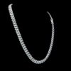 Iced Out Baguette 8 MM Cuban Link Chain Made In 925 Sterling Silver Studded With Shinny Moissanite Diamonds For The And Birthday Gift