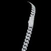 Iced Out Baguette 8 MM Cuban Link Chain Made In 925 Sterling Silver Studded With Shinny Moissanite Diamonds For The And Birthday Gift