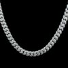 Iced Out Baguette 8 MM Cuban Link Chain Made In 925 Sterling Silver Studded With Shinny Moissanite Diamonds For The And Birthday Gift