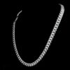 Iced Out Baguette 8 MM Cuban Link Chain Made In 925 Sterling Silver Studded With Shinny Moissanite Diamonds For The And Birthday Gift