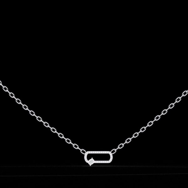 Elegant Diamond-Studded Carabiner Pendant Made In 18/14/10 KT Gold Studded With Certified Lab Diamonds For The Anniversary And Wedding Gift
