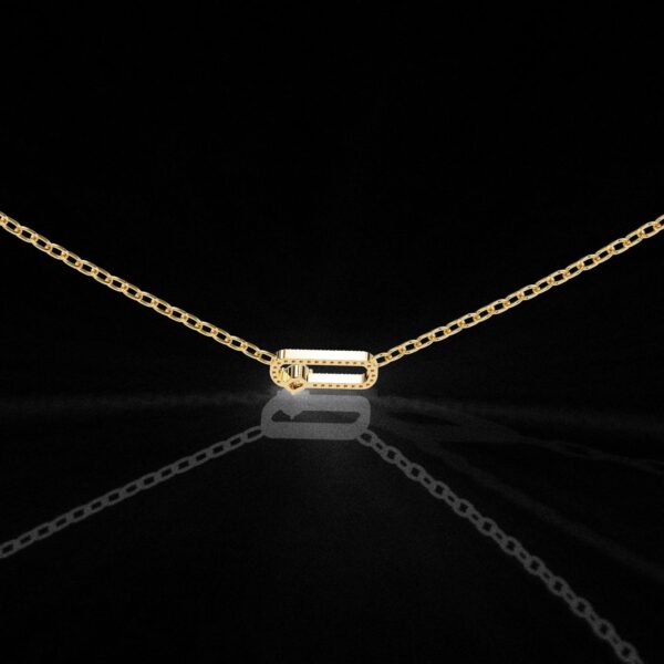 Elegant Diamond-Studded Carabiner Pendant Made In 18/14/10 KT Gold Studded With Certified Lab Diamonds For The Anniversary And Wedding Gift