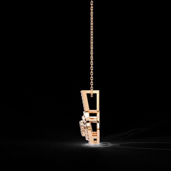 Luxury Round Halo Diamond Pendant Made In 18/14/10 KT Gold Embellished With Certified Lab Diamonds For The Birthday And Anniversary Gift
