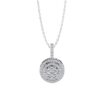 Luxury Round Halo Diamond Pendant Made In 18/14/10 KT Gold Embellished With Certified Lab Diamonds For The Birthday And Anniversary Gift