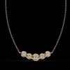 Elegant Gold Diamond Bezel Pendant Made In 18 / 14 / 10 KT Gold Embellished With Certified Lab Diamonds For The Wedding And Anniversary Gift