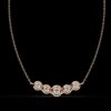 Elegant Gold Diamond Bezel Pendant Made In 18 / 14 / 10 KT Gold Embellished With Certified Lab Diamonds For The Wedding And Anniversary Gift