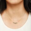 Elegant Gold Diamond Bezel Pendant Made In 18 / 14 / 10 KT Gold Embellished With Certified Lab Diamonds For The Wedding And Anniversary Gift