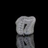 Luxury Iced Out Custom Number Ring Made In 925 Sterling Silver Studded With Shinny Moissanite Diamond For Birthday And Anniversary Gift