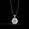Timeless Elegance Classic Round Cut Diamond Pendant Made In 18 / 14 / 10 KT Gold Studded With Certified Lab Diamonds For The Birthday Gift