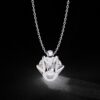Timeless Elegance Classic Round Cut Diamond Pendant Made In 18 / 14 / 10 KT Gold Studded With Certified Lab Diamonds For The Birthday Gift