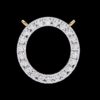 Round Diamond Circle Style Pendant Made In 18 / 14 / 10 KT Gold Embellished With Certified Lab Diamonds For The Anniversary And Wedding Gift