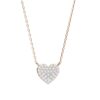 Elegant Gold & Diamond Heart Pendant Made Made In 18 / 14 / 10 KT Gold Embellished With Certified Lab Diamonds For The Birthday Gift