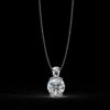Brilliant Round Cut Solitaire Pendant Made In 18/14/10 KT Gold Embellished With Certified Lab Diamonds For The Wedding And Anniversary Gift