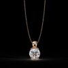 Brilliant Round Cut Solitaire Pendant Made In 18/14/10 KT Gold Embellished With Certified Lab Diamonds For The Wedding And Anniversary Gift