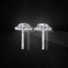 Luxury Double Halo Diamond Drop Earrings Made In 18/14/10 KT Gold Studded With Certified Lab Diamonds For The Anniversary And Wedding Gift