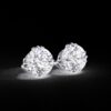 Beautiful Round Diamond Solitaire Stud Earrings Made In 18/14/10 KT Gold Studded With Certified Lab Diamonds For The Anniversary Gift