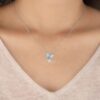 Triple Radiance Diamond Pendant – Oval, Pear & Emerald Cut Made In 18/14/10 KT Gold Studded With Certified Lab Diamonds For Anniversary Gift